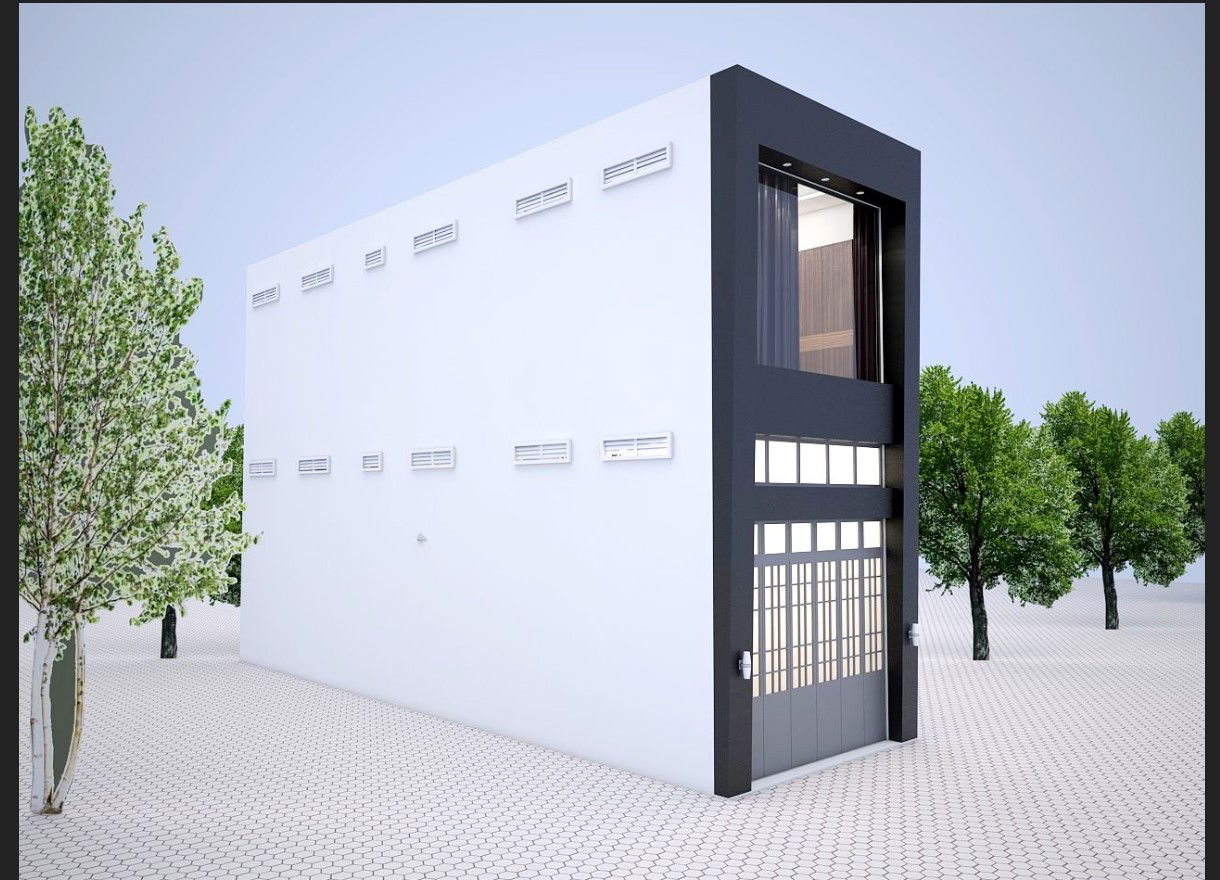 Building structure 3d model detail layout sketch-up file