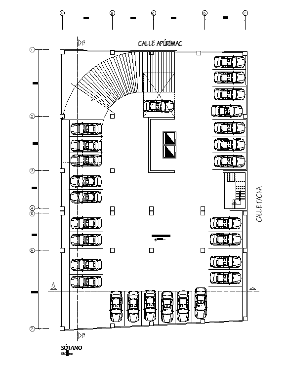 Building basement plan is given in this cad file. Download this 2d cad file now.