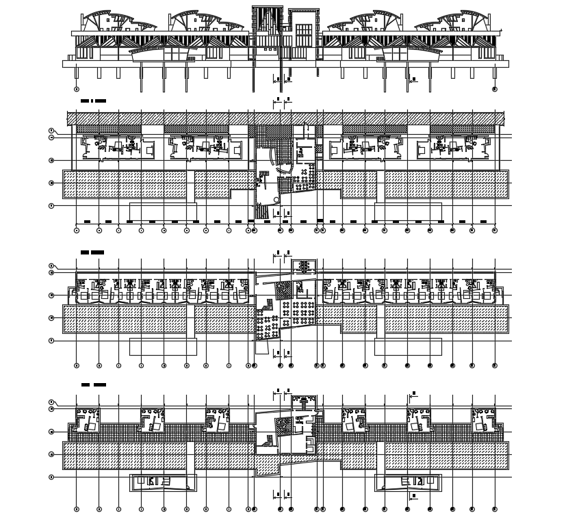 Building floor plan cad drawing is given in this cad file. Download this 2d cad file now.