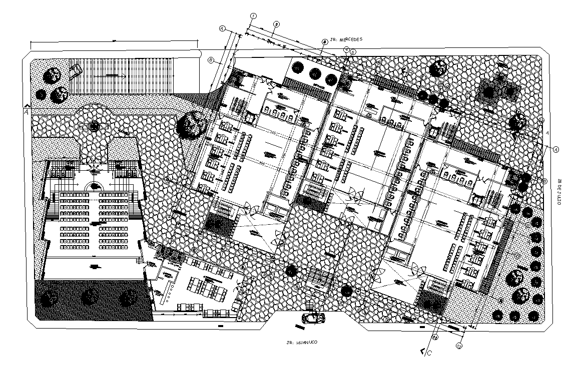Building master layout plan is given in this cad file. Download this 2d cad file now.
