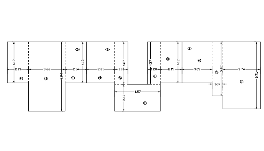 Built up area calculation of ground floor plan in detail AutoCAD drawing, CAD file, dwg file