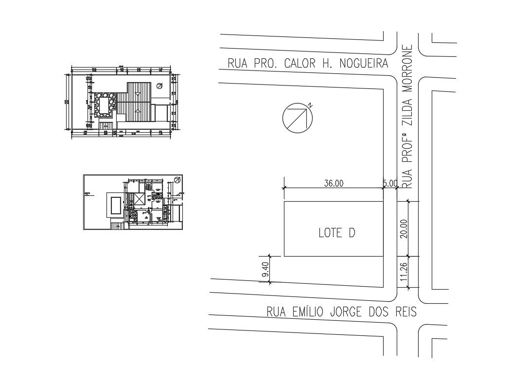 Bungalow Design DWG File Free Download