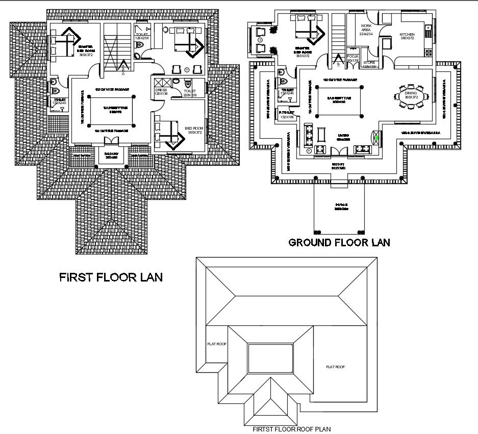 Bungalow Design Plan CAD File