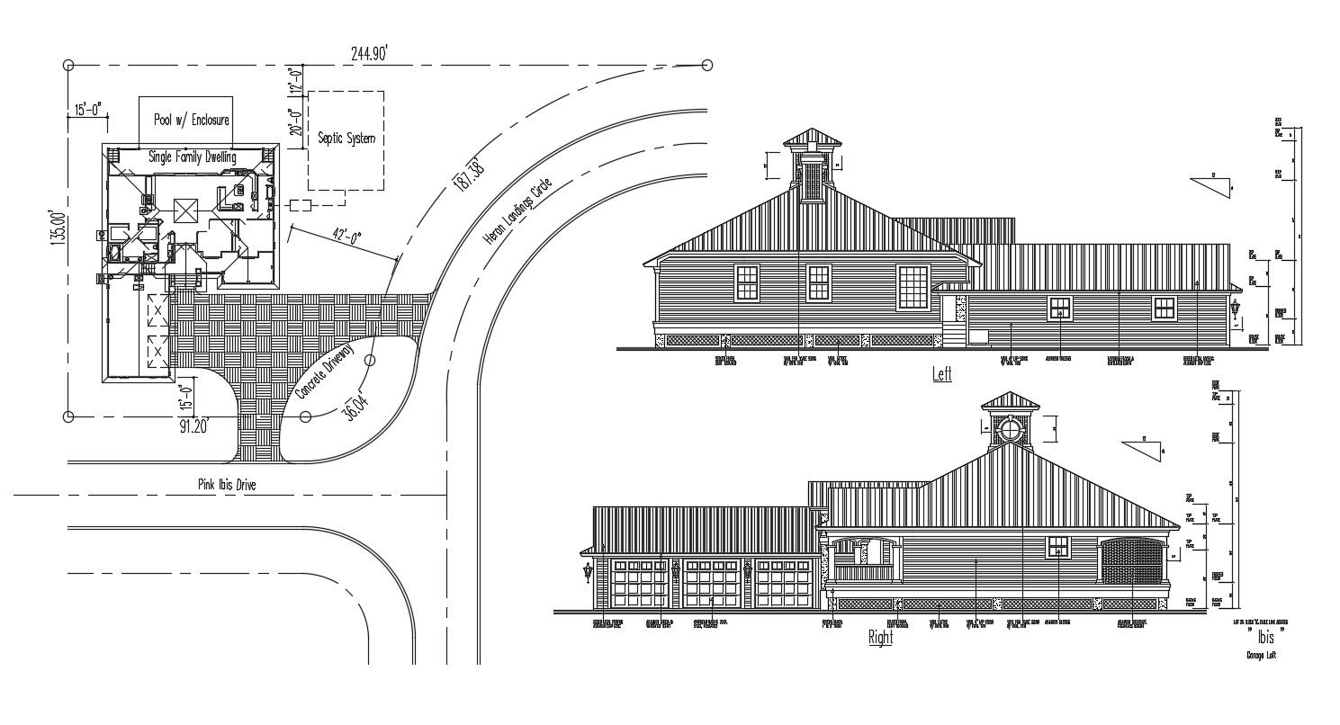 Bungalow Design Project AutoCAD File