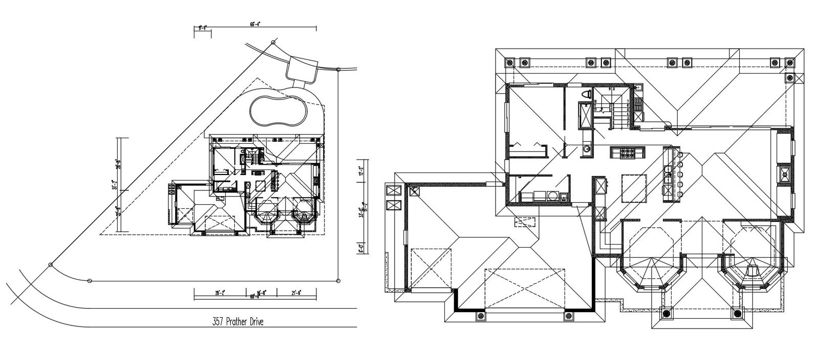 Bungalow Roof Framing Design Plan
