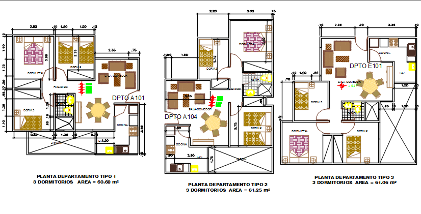 Bungalow plan detail dwg file