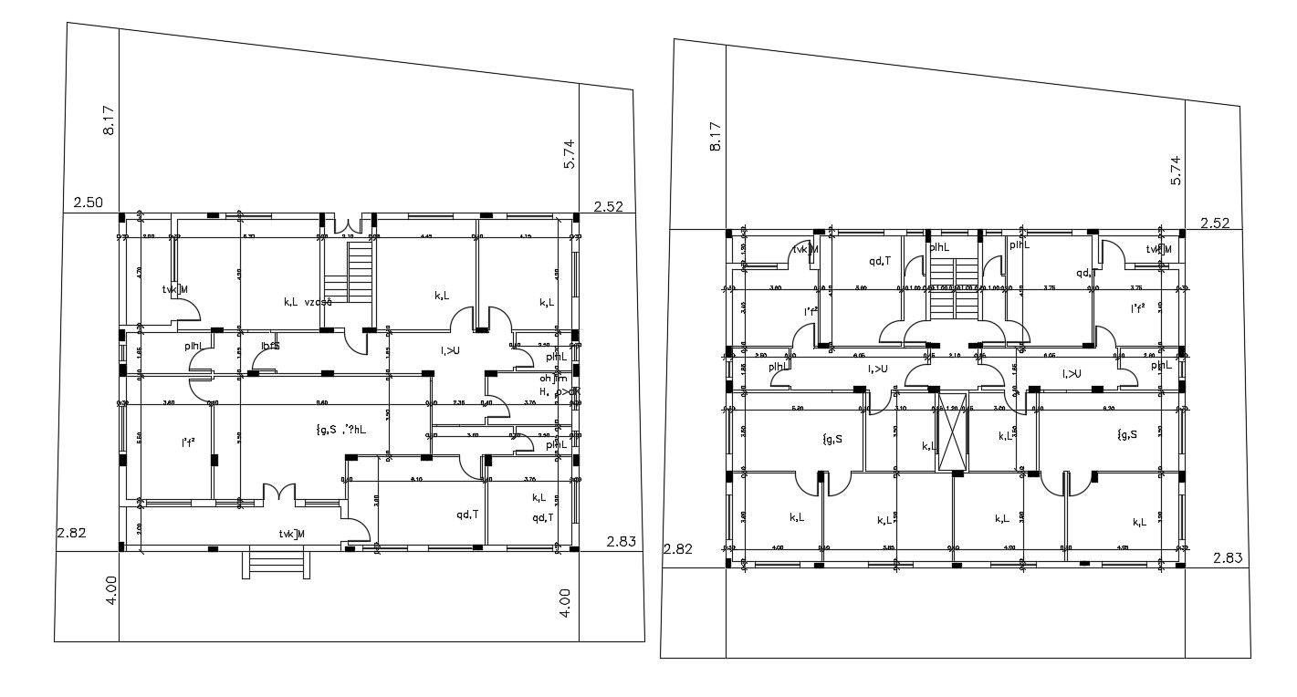 Bungalow House Ground Floor And First Floor Plan CAD File