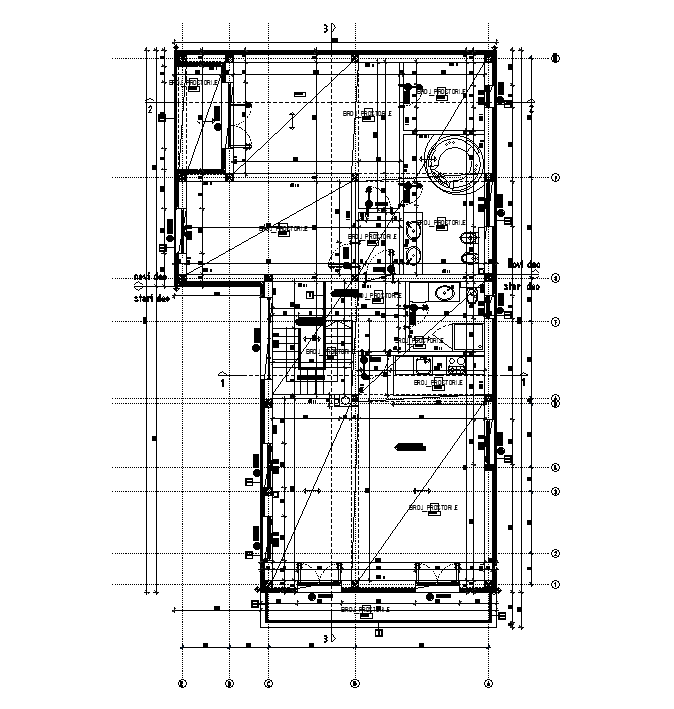 Bungalow furniture plan detail separated in this AutoCAD file. Download this 2d AutoCAD drawing file.