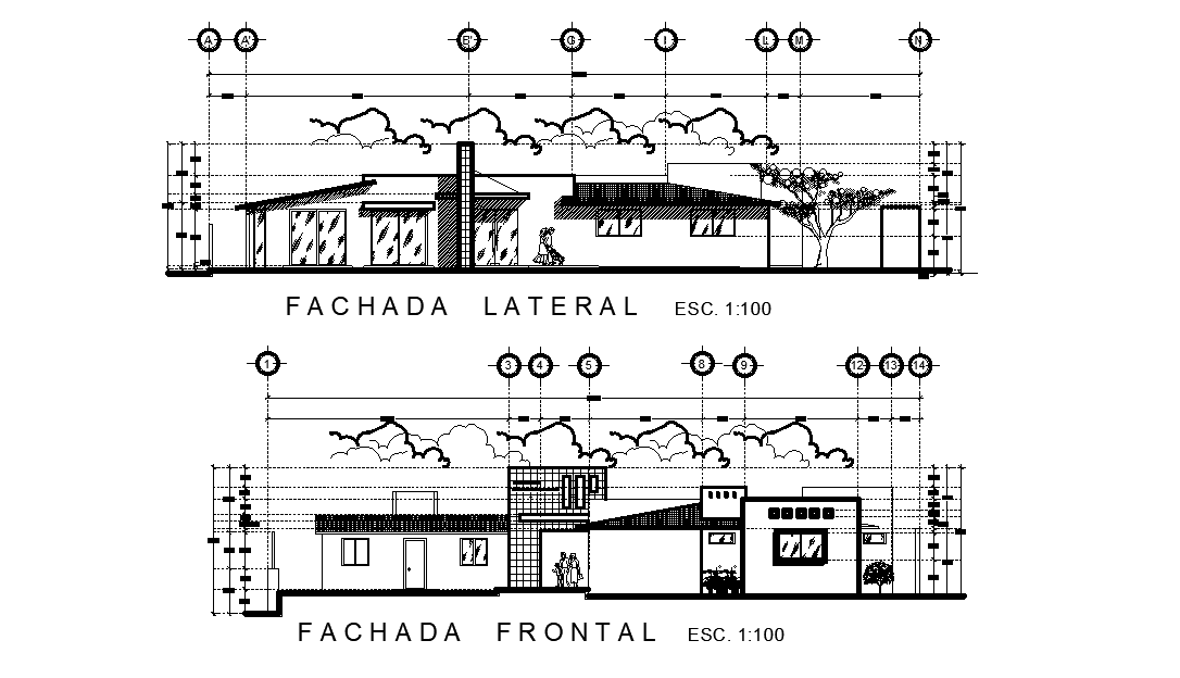 Bungalow section detail drawing presented in this cad drawing file. Download this 2d AutoCAD drawing file.