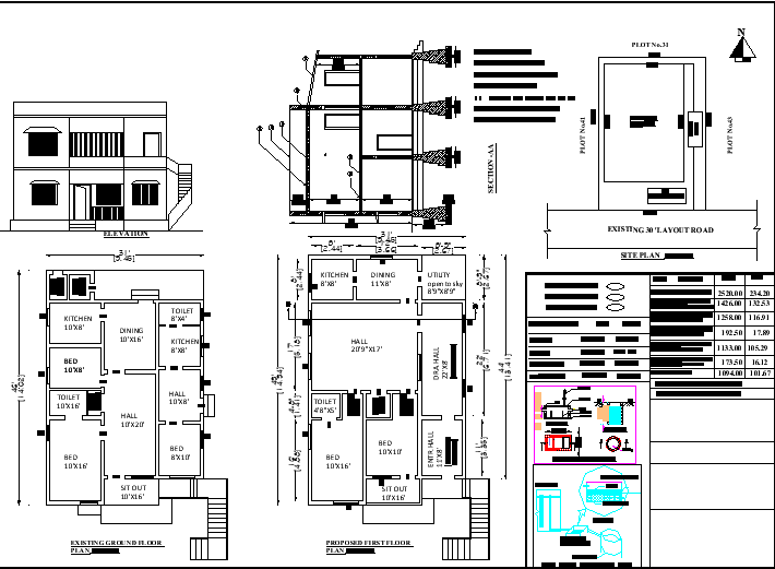Bunglow detail drawing specified in this AutoCAD drawing file. Download this 2d AutoCAD drawing file.