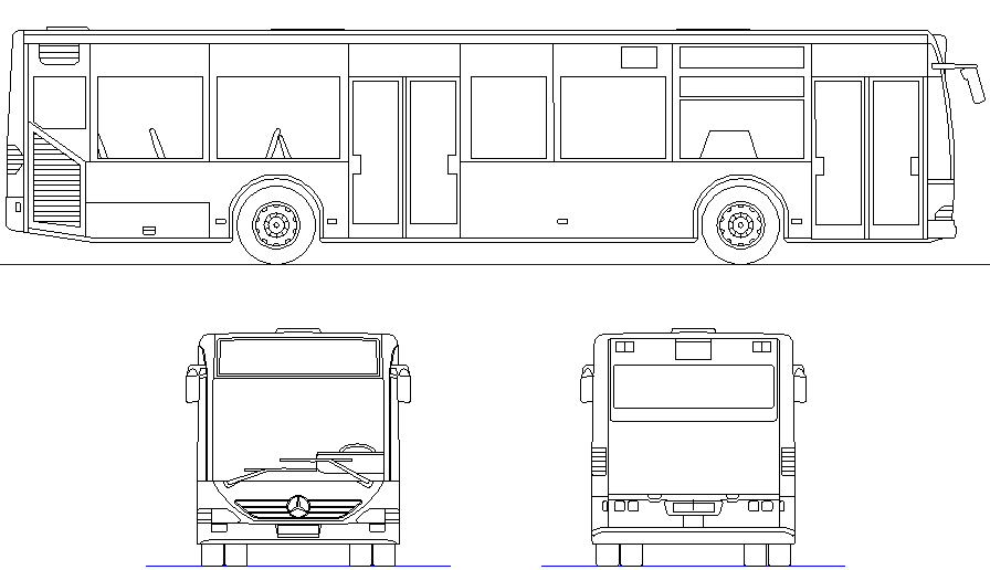  Download Free Bus Cad Block In DWG File