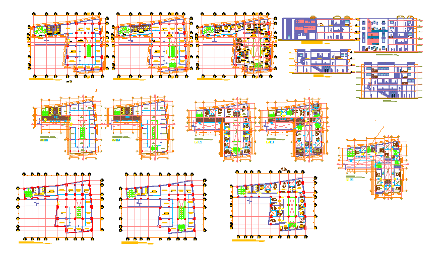 Business center Design Cad File