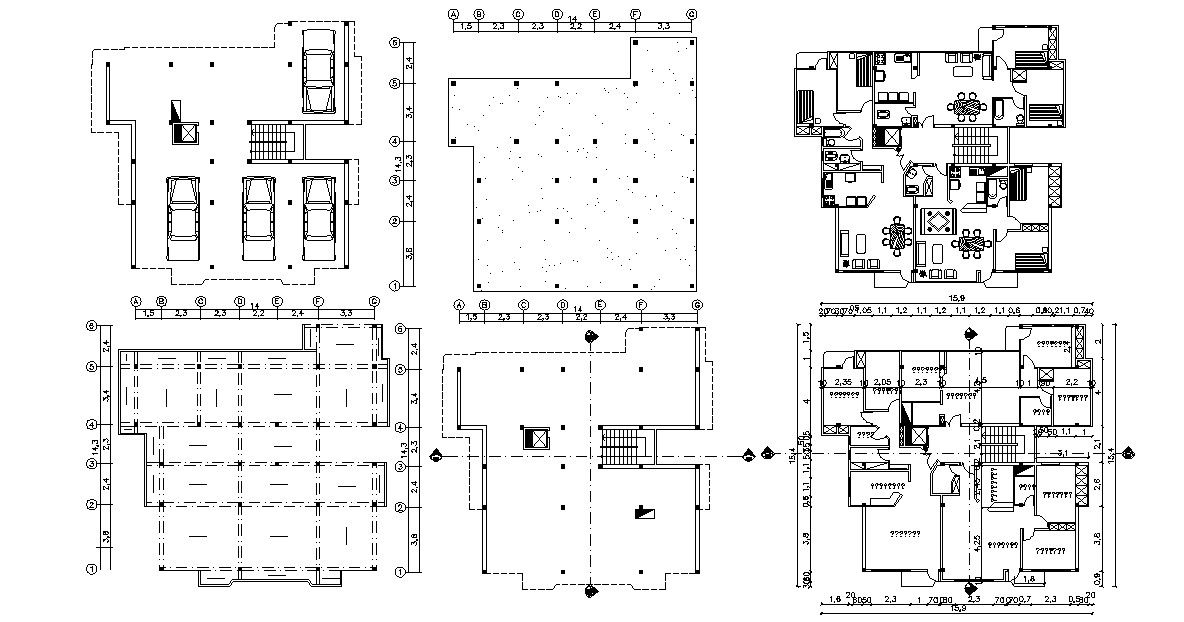 CAD Apartment Design Architecture Plan