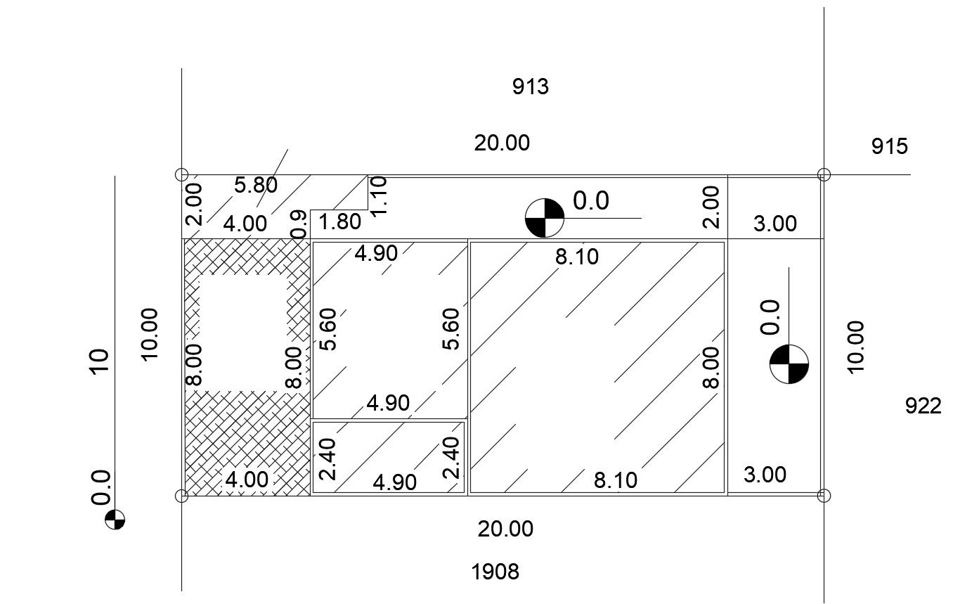 CAD Drawing Plot Demarcation Plan Free Download