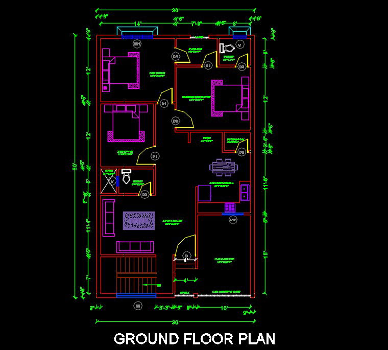 CAD House plan