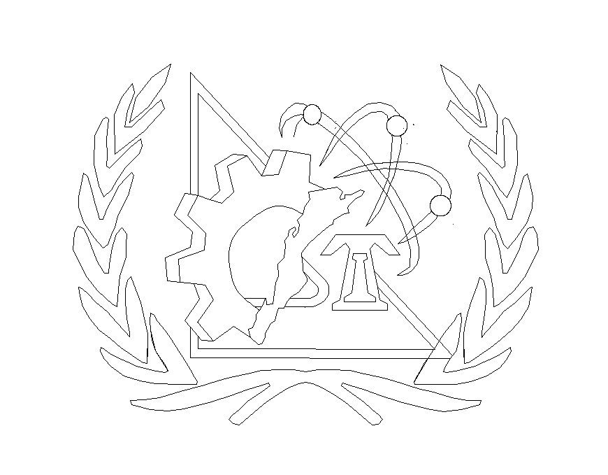 CAD Logo and symbols detail 2d view layout file in dwg format