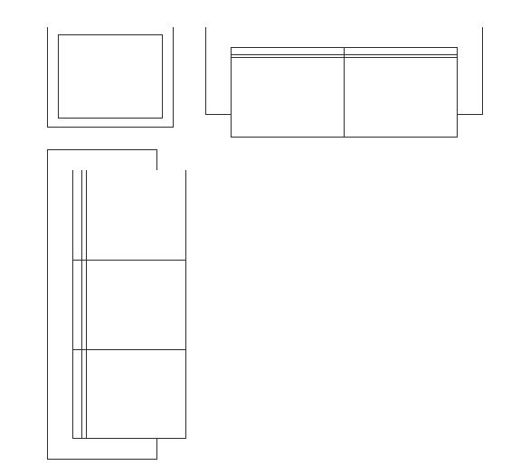 CAD blocks, free download - sofa