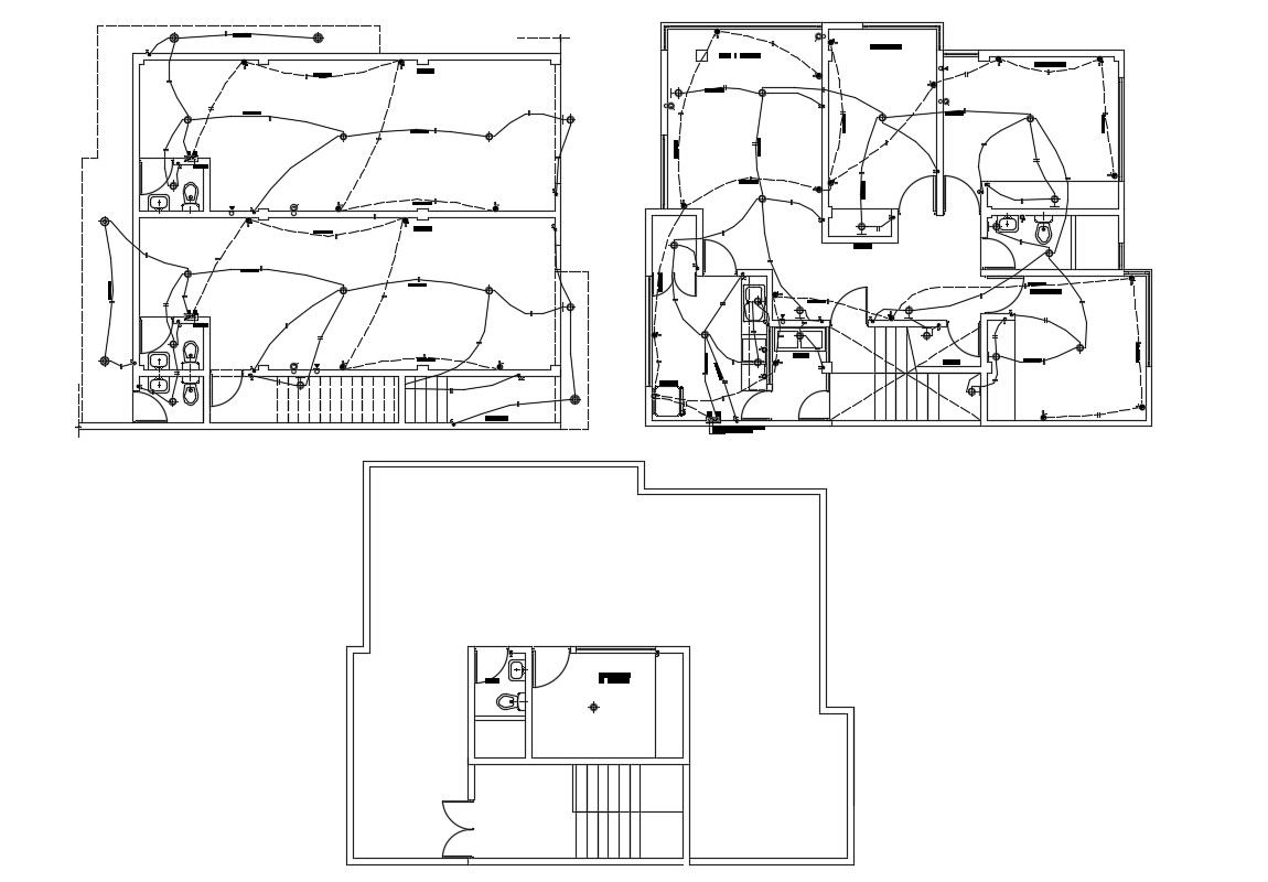 CAD drawings details of house electrical light fitting dwg file