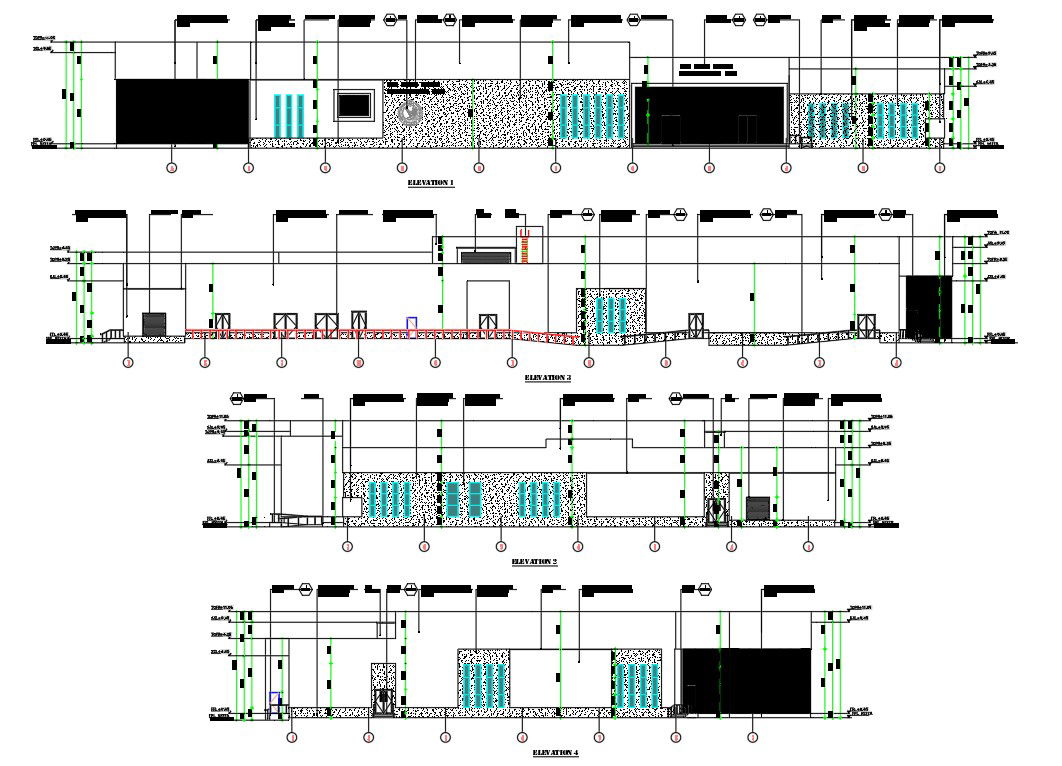 CAD 2D DWG Drawing file of the Developoment of IFS camp Duhail - Officer's club and shooting Range