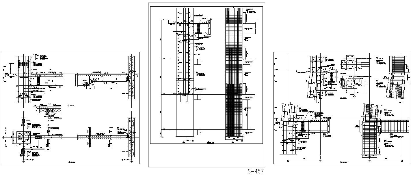 CAD 2D Drawing file having the details of the Steel frame.Download the AutoCAD DWG file.