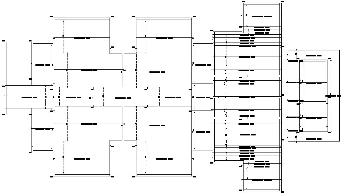 CAD 2D file shows the details of the standard arm long inferior structure.Download the AutoCAD DWG file.