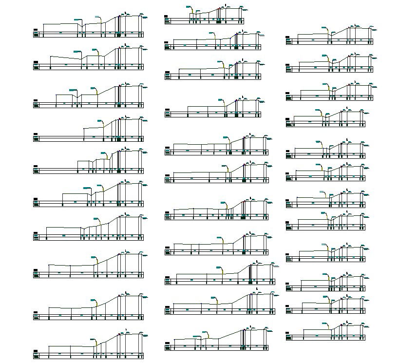 CAD DWG 2D drawing file of the lereng tol cross section details,Download the AutoCAD DWG file.