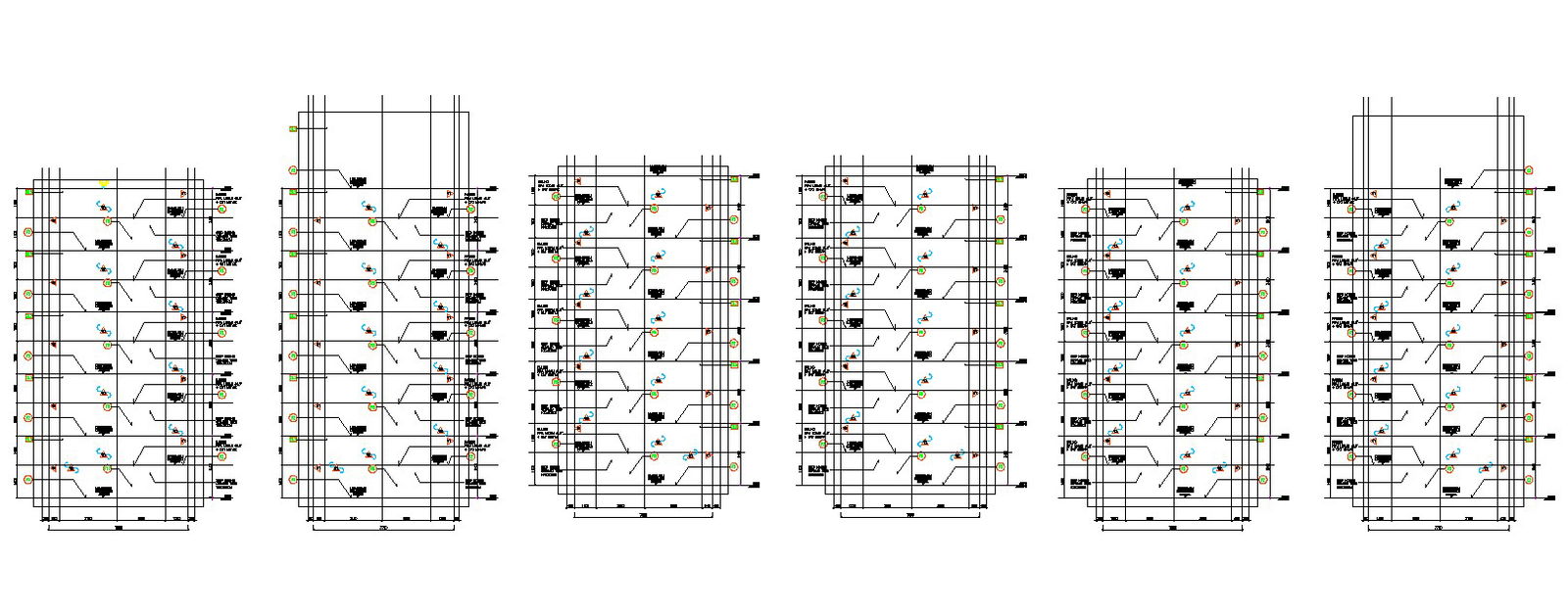 CAD DWG 2D file of the Fire staircase section details,Download the AutoCAD DWG file.
