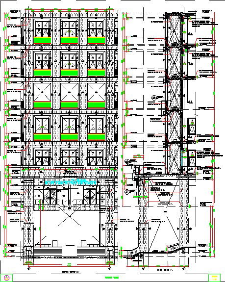 CAD DWG Drawing having Front Elevation of the Hotel buildings is given.Download the free AutoCAD file now.
