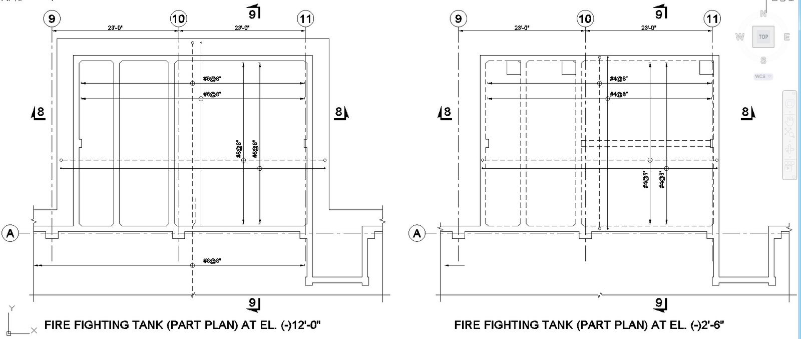 CAD Drawing Detail of Firefighting Tank Plan In AutoCAD DWG File