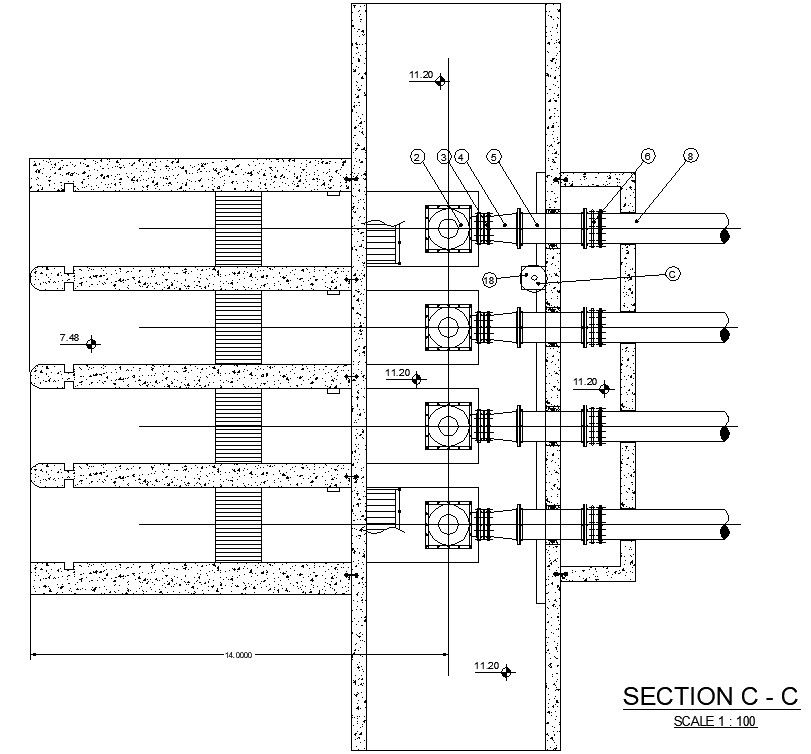 CAD Drawing file of the drain connection DWG drawing.Download the AutoCAD DWG file.