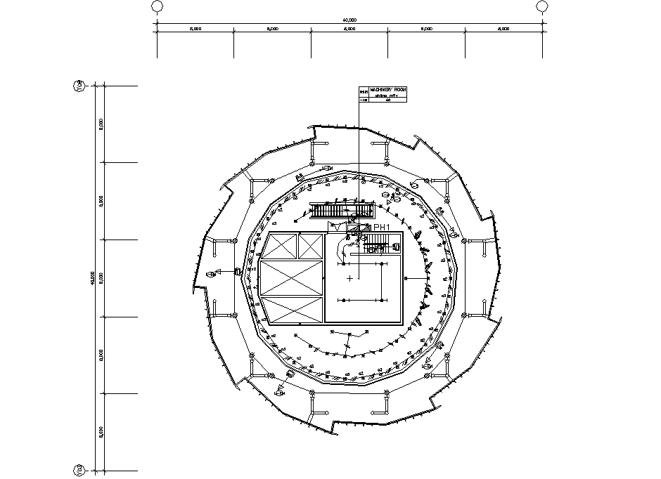 CAD Drawing file showing the details of the floor plan of the lighting connection, Download the AutoCAD 2d DWG file.