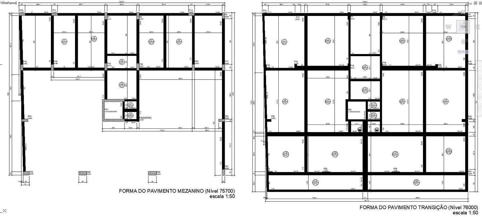 CAD Drawing of Mezzanine Floor Design with Detailed Shapes in DWG File
