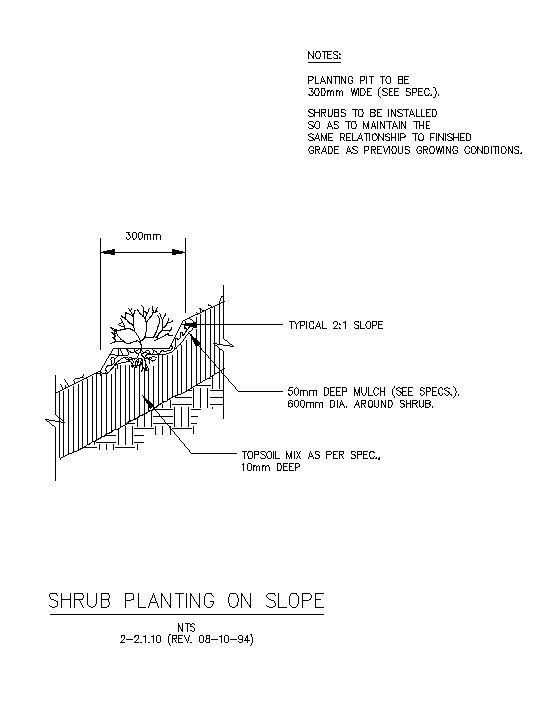 CAD File For Effortless Planting On Slopes