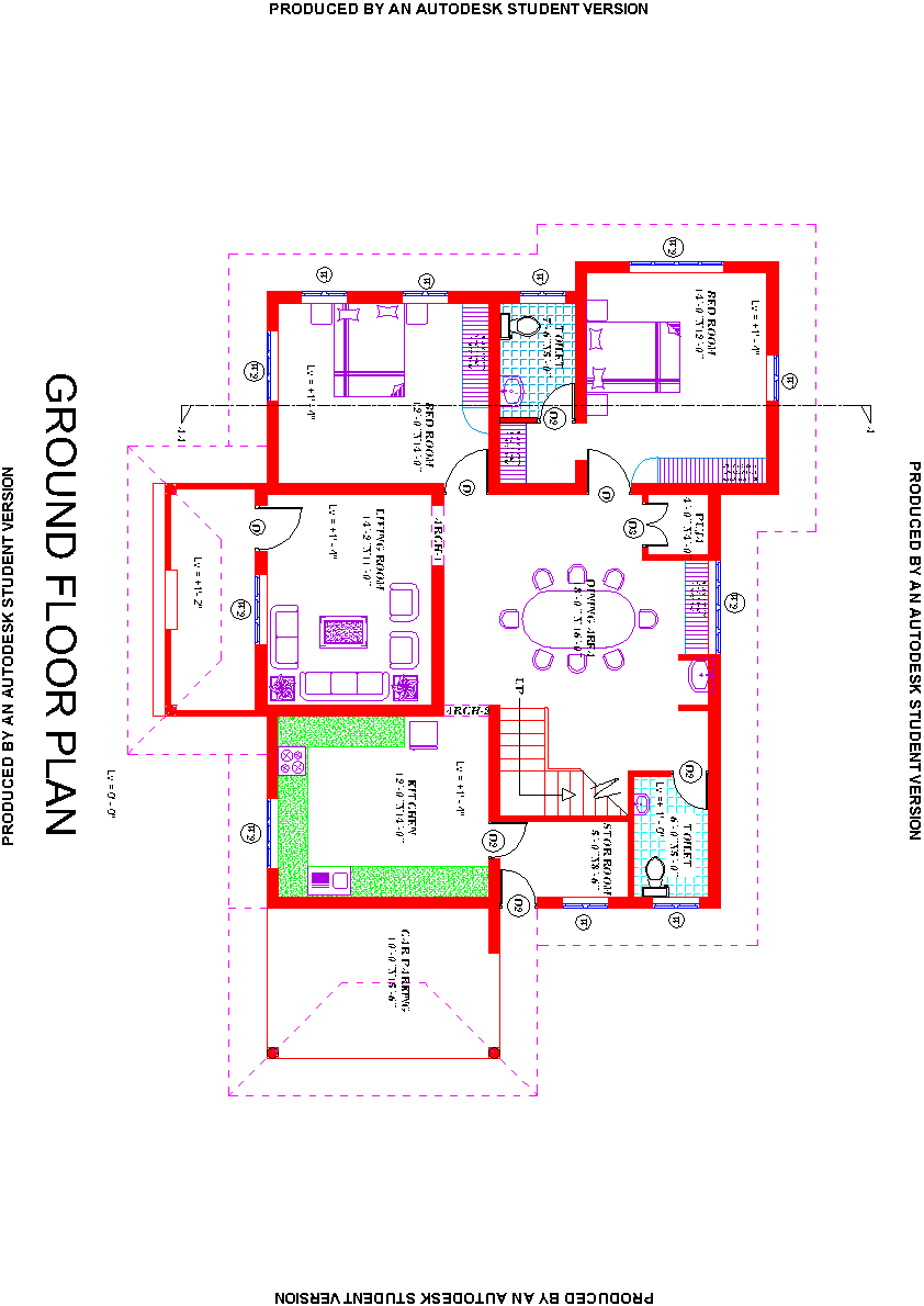 CAD House plan 