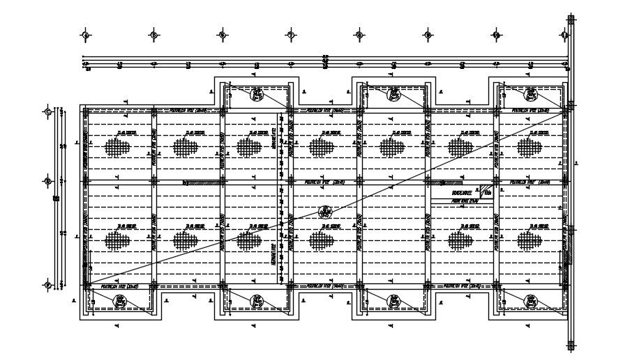 CAD design of floor formwork plan with details, AutoCAD 2D drawing, dwg file