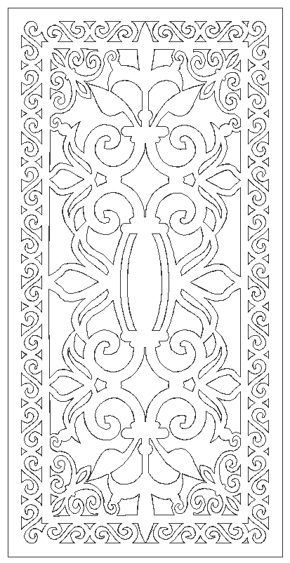 CNC design ideas geometric pattern DWG autoCAD drawing