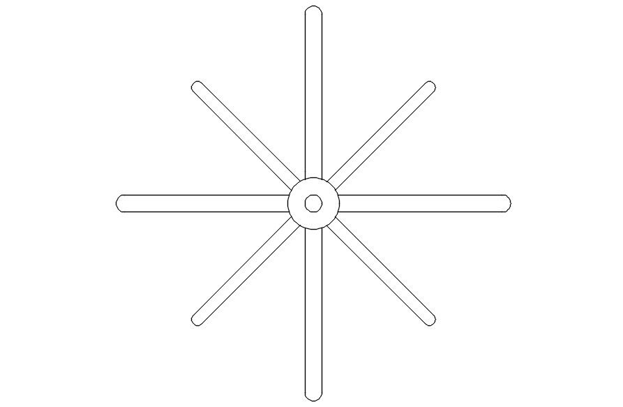 COATRACK design in detail AutoCAD drawing, dwg file, CAD file