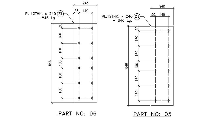 CVP column section details are given in this 2D AutoCAD DWG drawing.Download the AutoCAD 2D DWG file.