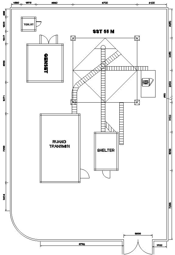 Cabinet of tower with detail AutoCAD drawing