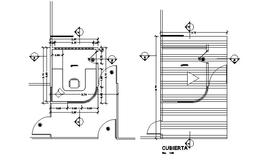 Cabin Floor Plan Detail 2D AutoCAD Drawing DWG | Cadbull