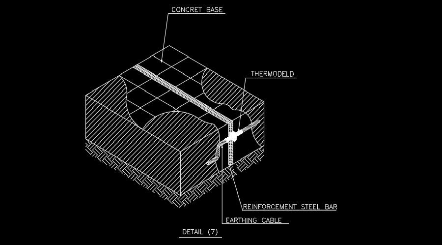 Cable detail drawing is given in this AutoCAD file