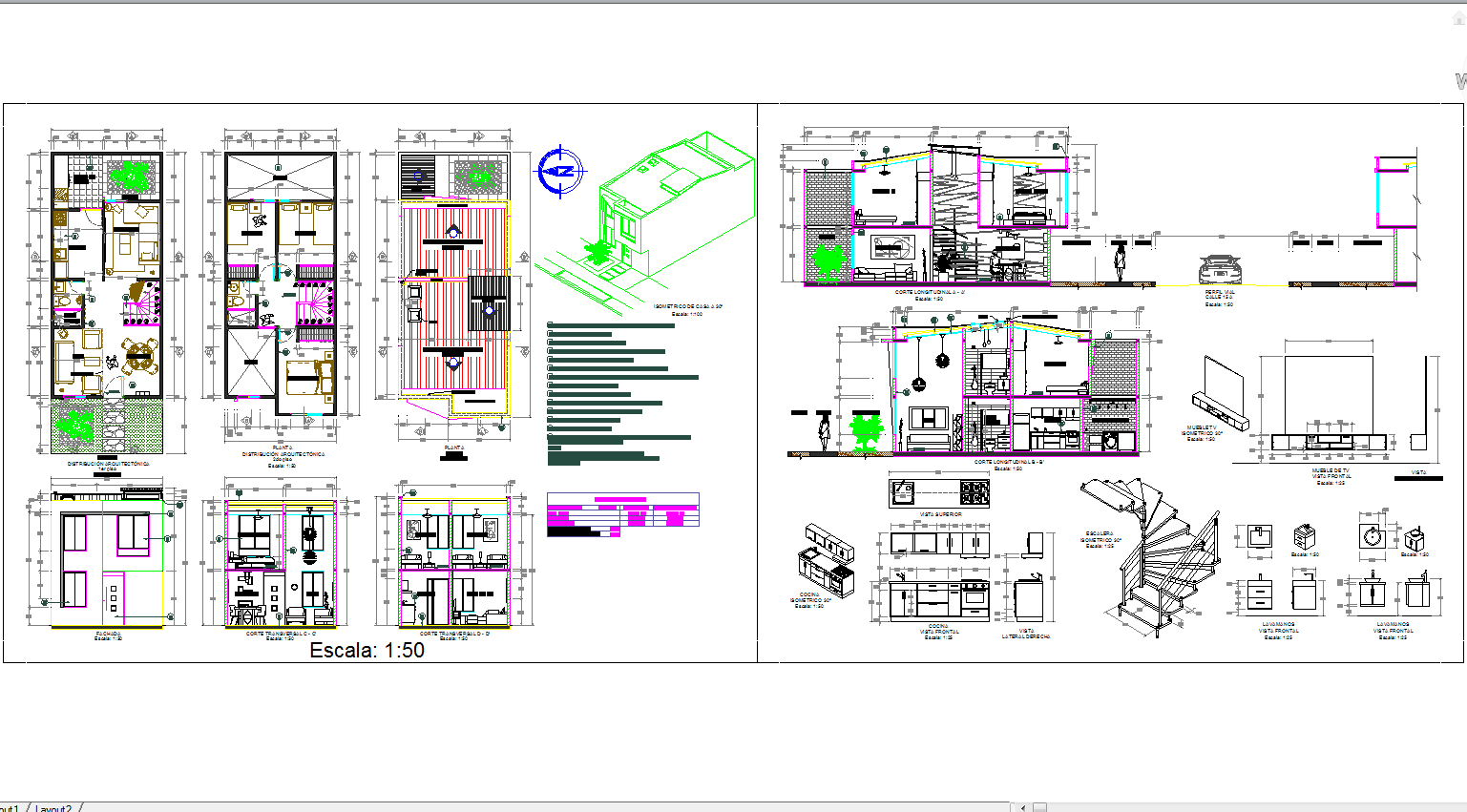 Cad files of House architecture plan-detail and design