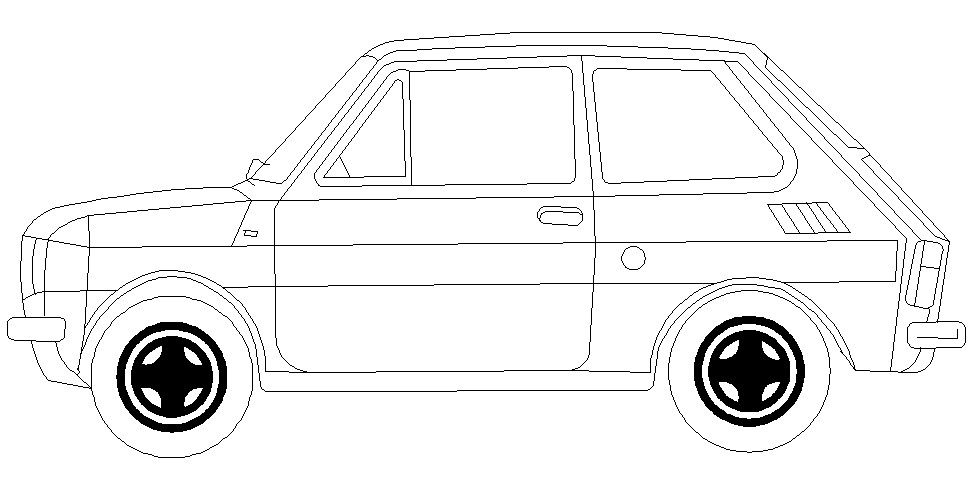 Car DWG File Free Download