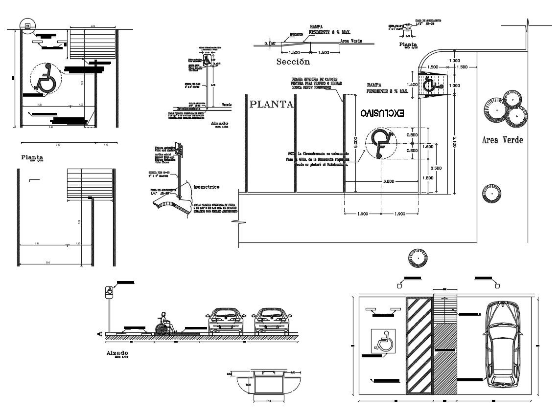 Car Parking Design CAD Layout Drawing Download