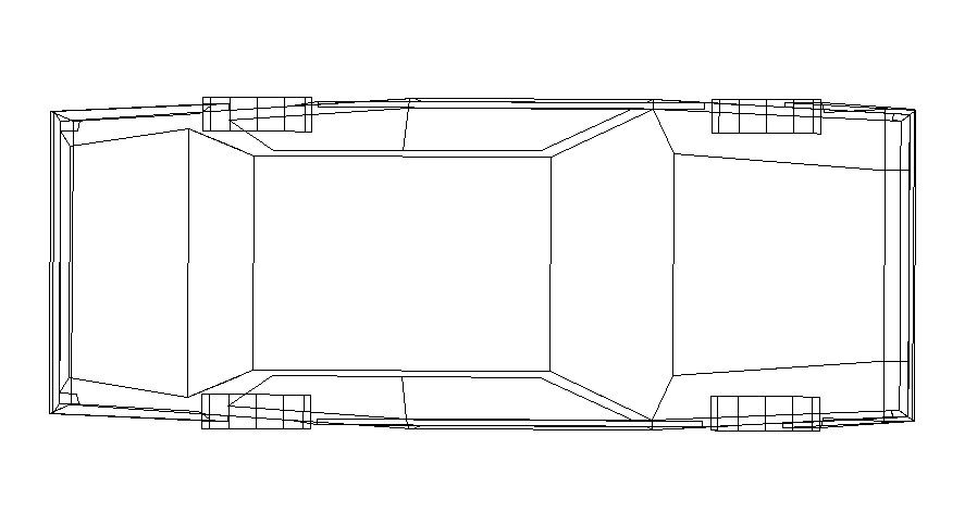 Car Top View DWG File