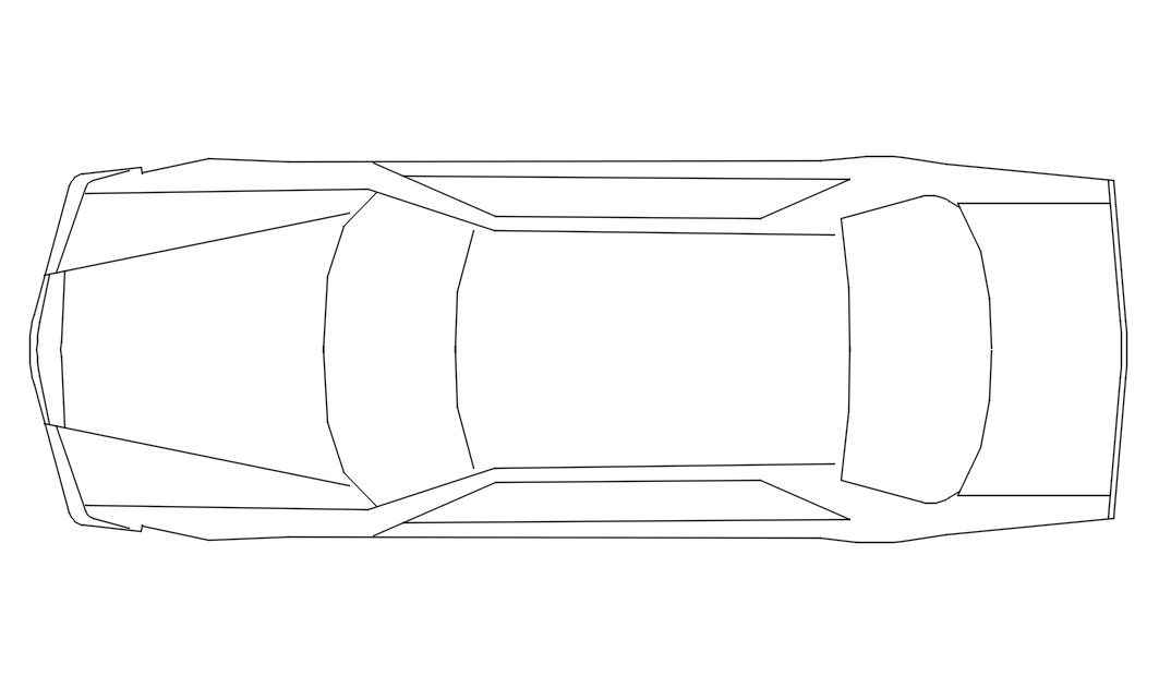 Car Top View Download Free DWG File