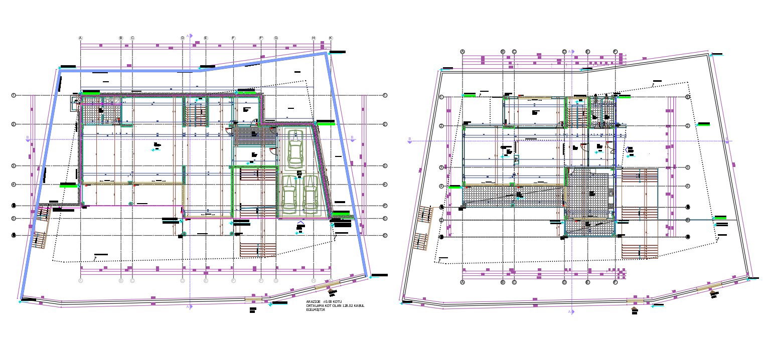 Car Parking House Master Plan AutoCAD File