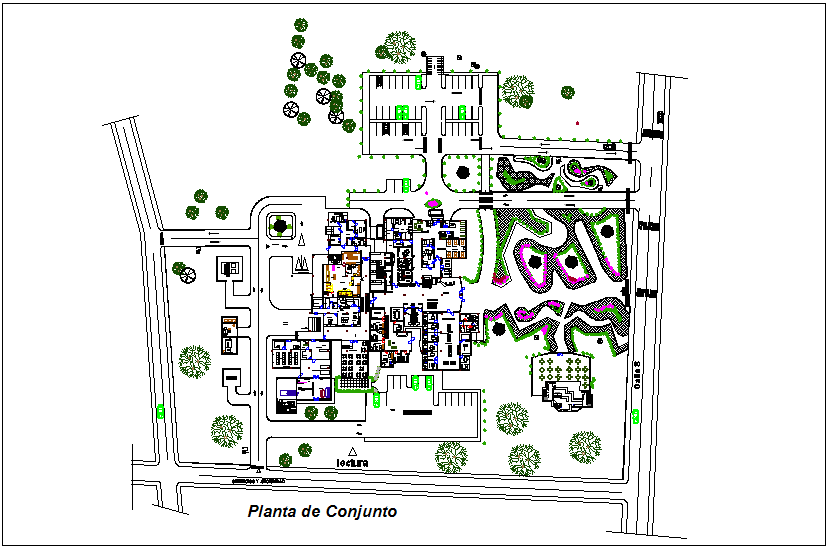 Cardiology hospital set plan dwg file
