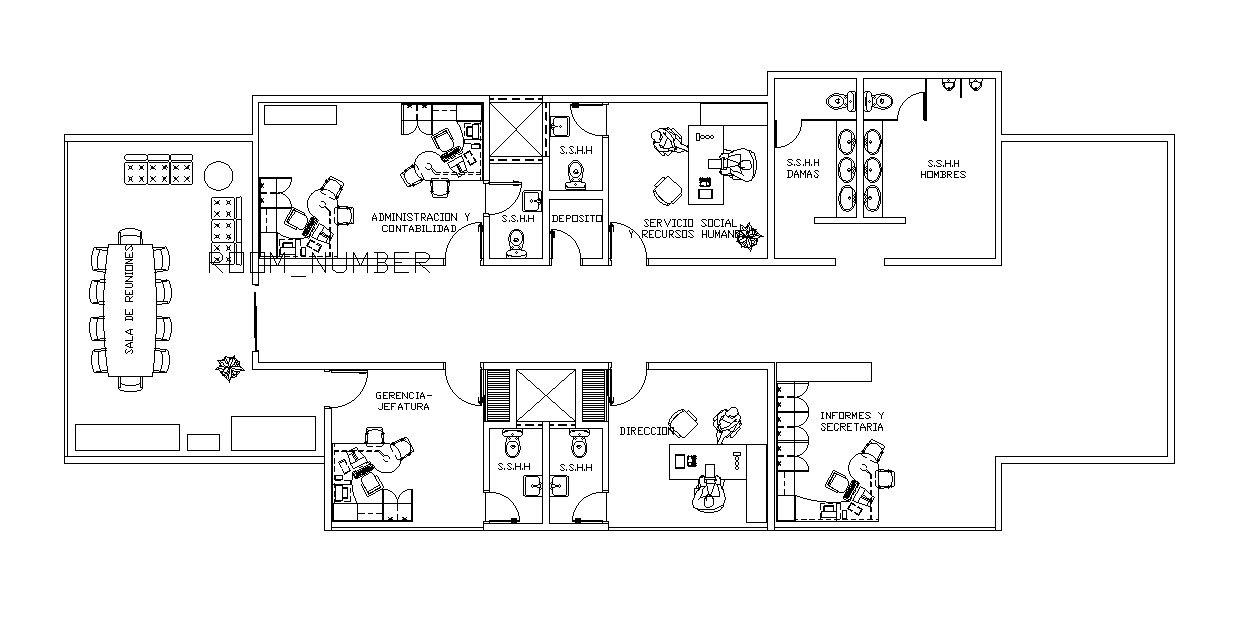 Cardiology hospital plan is given in this Autocad drawing file. Download now.