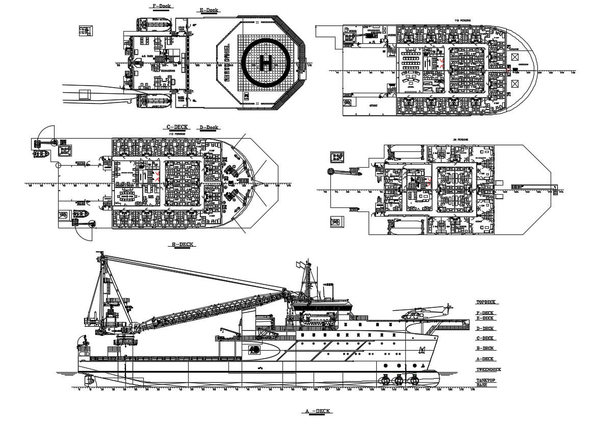 Cargo Ship Design CAD File